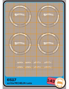 Michelin tire lettering - M65117