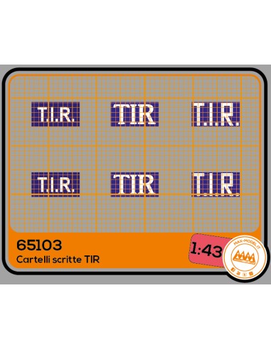 TIR Cartello - M65103