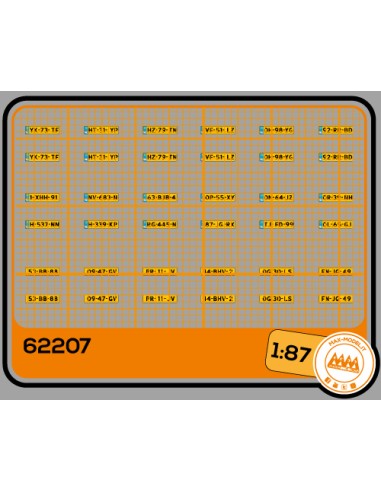 Dutch Vehicle Registrations - M62207