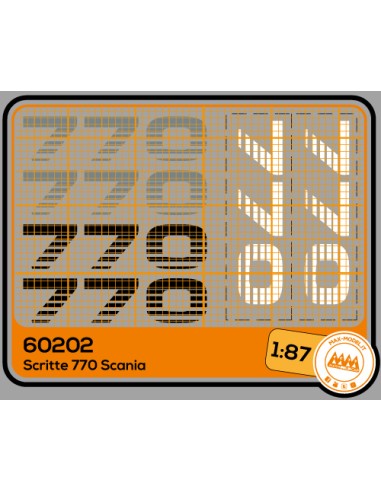 Scania 770 lettering - M60202
