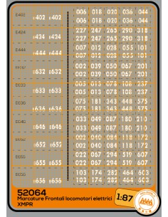 Front markings for electric loco FS XMPR - M52064