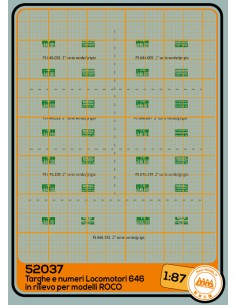 Plates for loco 646 with thickness for Roco - 3D - M52037