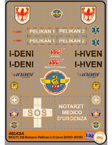 Elisoccorso 118 Bolzano Pelikan 1-2 BK117C (anni 2000 - 2015) - M46143A