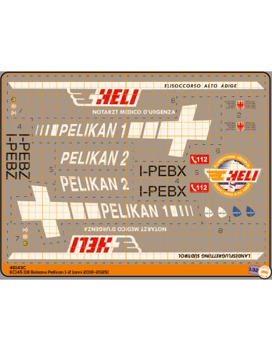 Elisoccorso 118 Bolzano Pelikan 1-2 EC145 (anni 2016 - 2025) - M46143C
