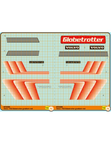 Volvo F12 Globetrotter gradient red - M67438R