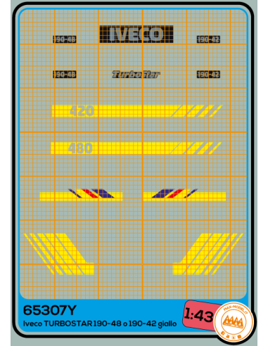 Iveco TurboStar 190-48 and 190-42 yellow - M65307Y