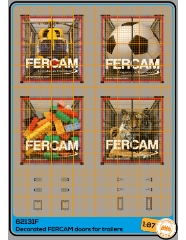 Rear doors and shutters - Fercam trailers - set5 - M62131F