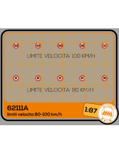 Speed limit discs 80-100 km/h - M62111A