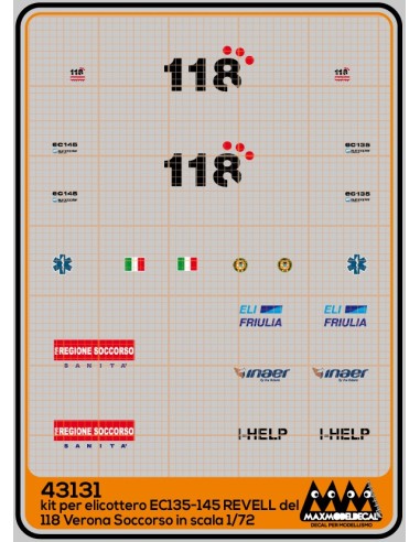118 Verona Eli Friulia I-HELP - Kit Revell - M43131