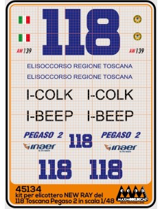 118 Toscana Pegaso 2 AW 139 - New Ray kit - M45134